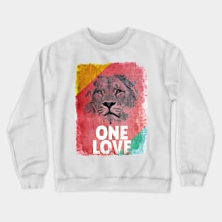 Lion Jamaica One Love Peace Crewneck Sweatshirt